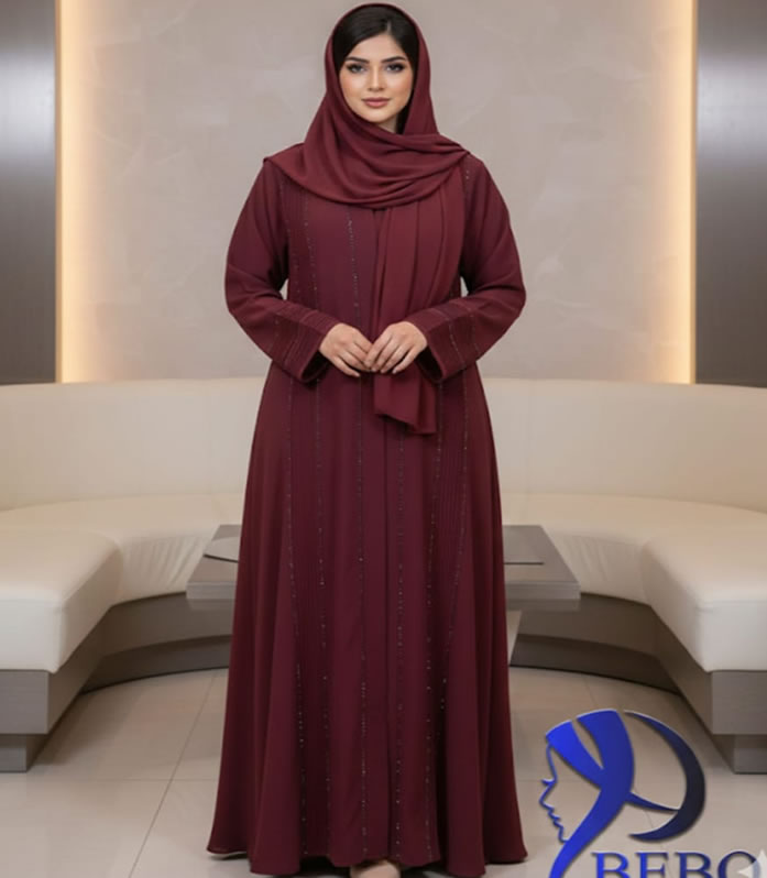Maroon Abaya